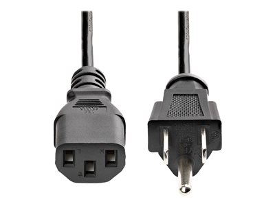 5' Standard US Computer Power Supply Cord (Black)