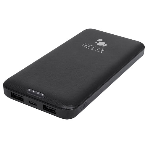 Helix 10k mAh Power Bank with Dual USB-A