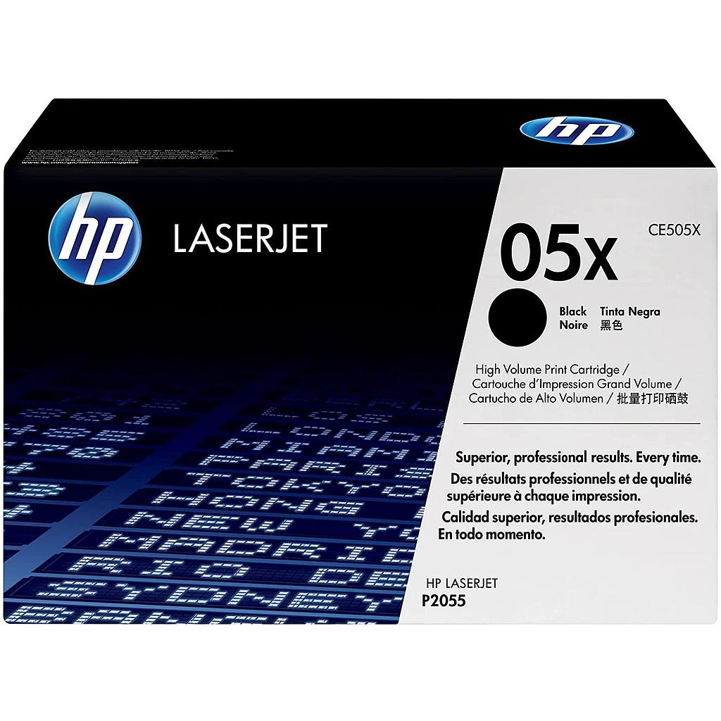 HP 05X Cartouche de toner d'origine pour LaserJet haute rendement noir (CE505X)