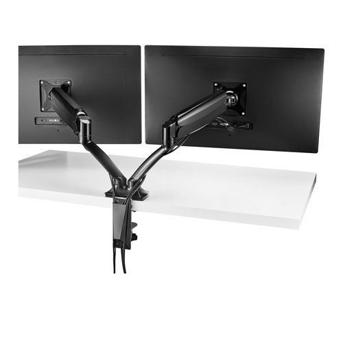 Insignia NS-PDMM19-C Dual Arm Full Motion Hydraulic Monitor Mount - Black