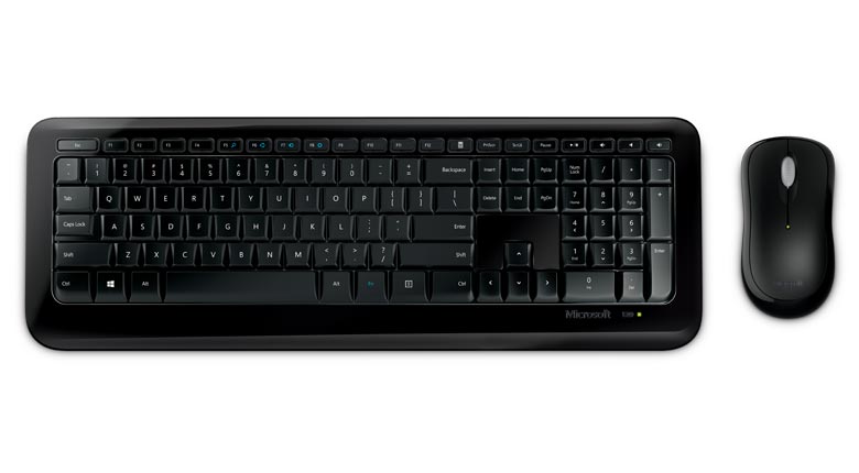 Microsoft PY9-00002 Wireless Desktop 850 Optical Keyboard & Mouse Combo - Black - English