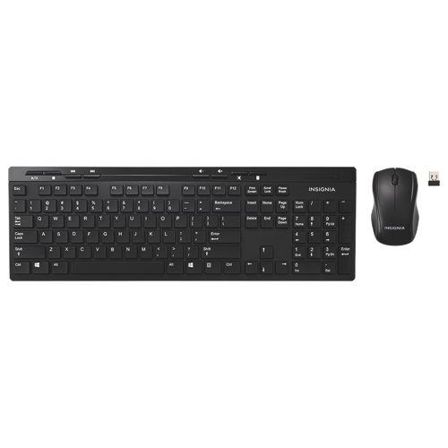 Insignia Wireless Keyboard & Mouse Combo Keyboard and Mouse Combo (NS-PNC5011-C)