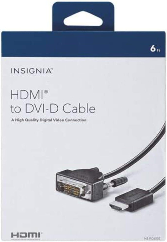 Insignia HDMI to DVI-D 6ft Cable