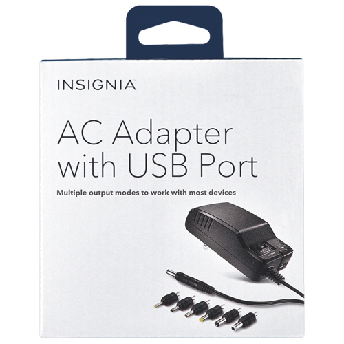 Insignia Universal AC Adapter with USB port (NS-AC1200-C)