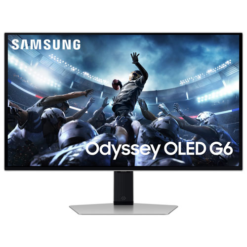 Samsung Odyssey OLED 27" QHD 360Hz 0.03ms GTG OLED LED FreeSync Monitor (LS27DG602SNXZA) - Silver