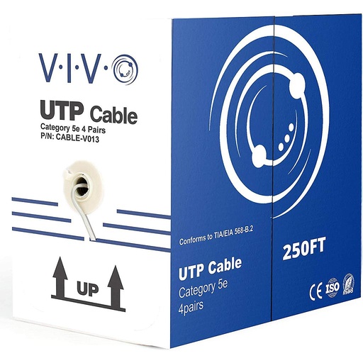 [CBL-CAT5E-250-WHT] 250' Category 5e Ethernet Cable