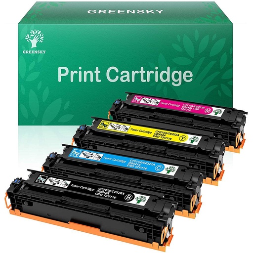 [HP128A] HP128A   (CE320BK/CE321C/CE322Y/CE323M) FULL SET 4 Cartridges