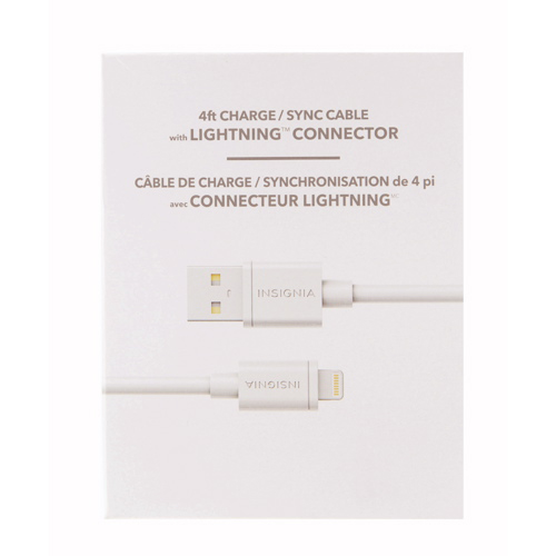 [NS-FA5SCW-C] NS LIGHTNING USB CBL NS-FA5SCW-C 4'WHITE