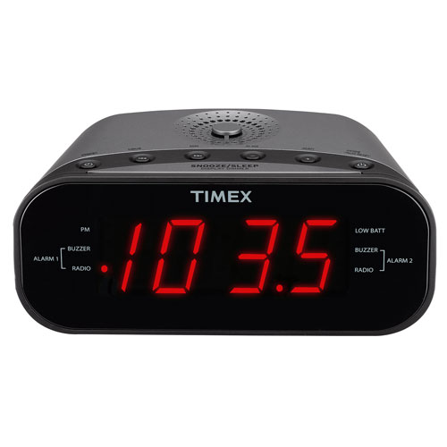 [T231GY3] Timex T231GY3 Clock Radio - Gunmetal