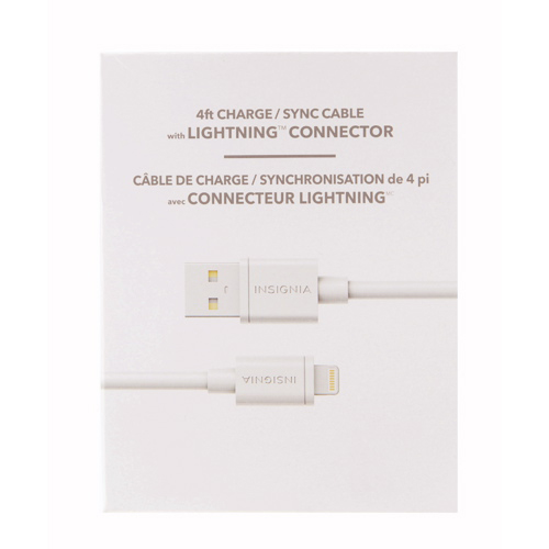 NS LIGHTNING USB CBL NS-FA5SCW-C 4'WHITE