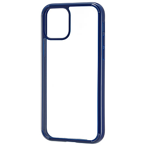 Insignia Fitted Hard Shell Case for iPhone 12/12 Pro - Clear/Blue