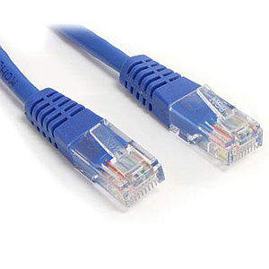 100' Category 5e (Cat5e) Ethernet Patch Cable (Blu