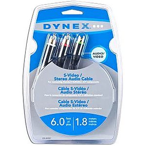 6' Dynex DX-AV051 S-Video (M) to (M) Video Cable +