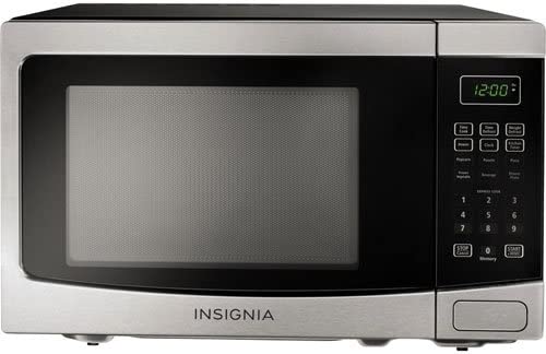Insignia NS-MW12SS6-C Countertop Microwave - 1.2 Cu. Ft. - Stainless Steel/Black