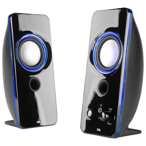 [CA-SP29BT] Système de haut-parleurs 2.0 DEL Bluetooth de Cyber Acoustics pour ordinateur