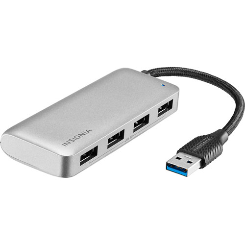 [NS-PH3A4AT-C] Concentrateur de voyage USB 3.0 à 4 ports d'Insignia (NS-PH3A4AT-C)