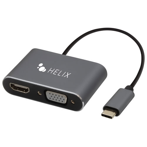 [ETHADPCHV] Adaptateur USB-C à HDMI/VGA de Helix (ETHADPCHV)