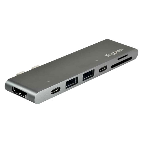 [HUB-C04SGR] Kopplen 7-Port USB 3.0 Type-C Hub (HUB-C04SGR)