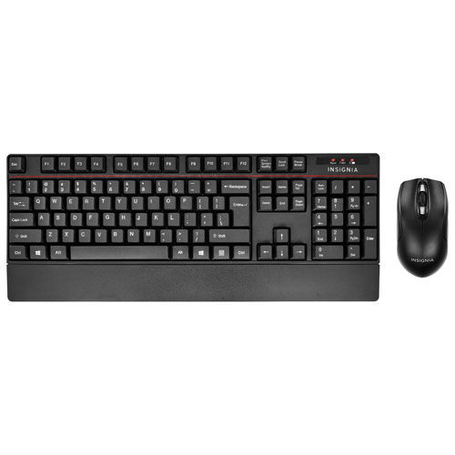 [NS-PK2KCB23B-C] Ensemble clavier et souris sans fil d'Insignia - Anglais - Noir 