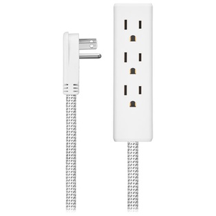 Insignia 3.66m (12 ft.) 3-Outlet Extension Cable (NS-PWRX30T-C) - White