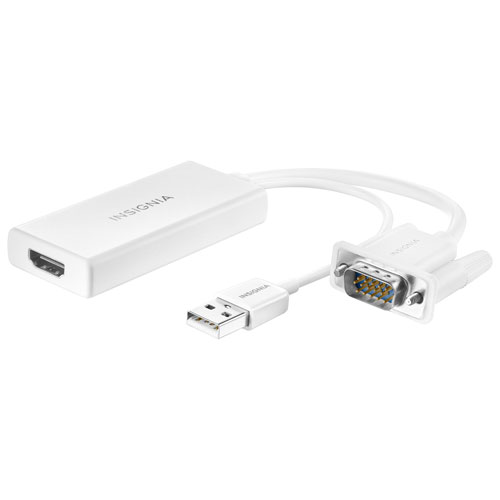 [NS-PCAVH-C] Insignia VGA/USB to HDMI Adapter