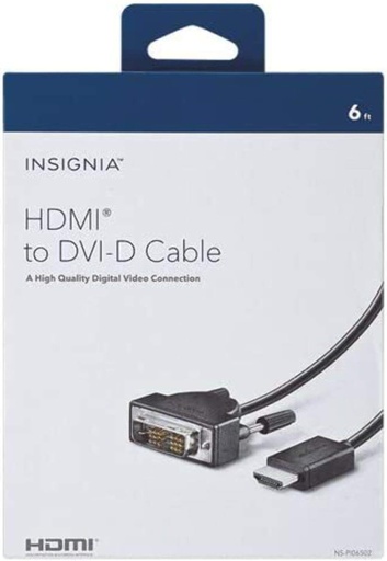 [NS-P106502-C] Insignia HDMI to DVI-D 6ft Cable