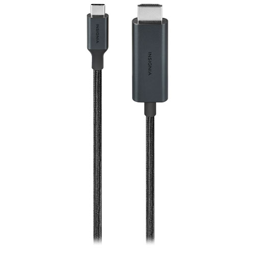 [NS-PC5CH6B24-C] Câble tissé USB-C à HDMI Ultra HD 8K de 1,8 m (5,9 pi) d'Insignia (NS-PC5CH6B24-C)