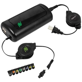 ReTrak 90W Retractable Universal Laptop Charger (ETCHGNBW90)