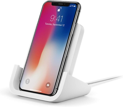 [F-00005] Support de chargement sans fil alimenté pour iPhone 8, 8 Plus, X, XS, XS Max et XR