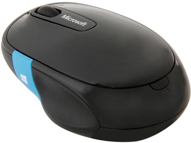 Microsoft H3S-00004 Sculpt Comfort Blue Track Mouse - Black