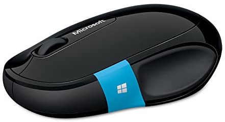 Microsoft H3S-00004 Sculpt Comfort Blue Track Mouse - Black