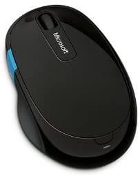 Microsoft H3S-00004 Sculpt Comfort Blue Track Mouse - Black
