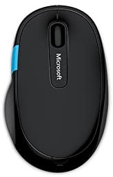 Microsoft H3S-00004 Sculpt Comfort Blue Track Mouse - Black